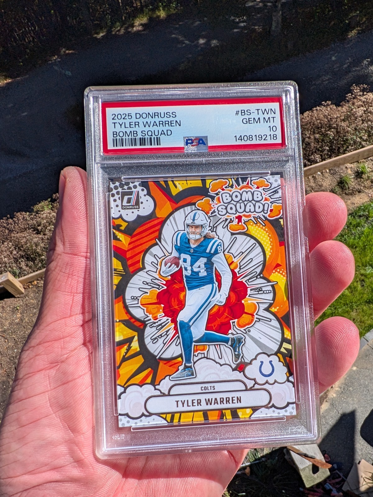 Tyler Warren Panini Donruss Bomb Squad #BSTWN Base