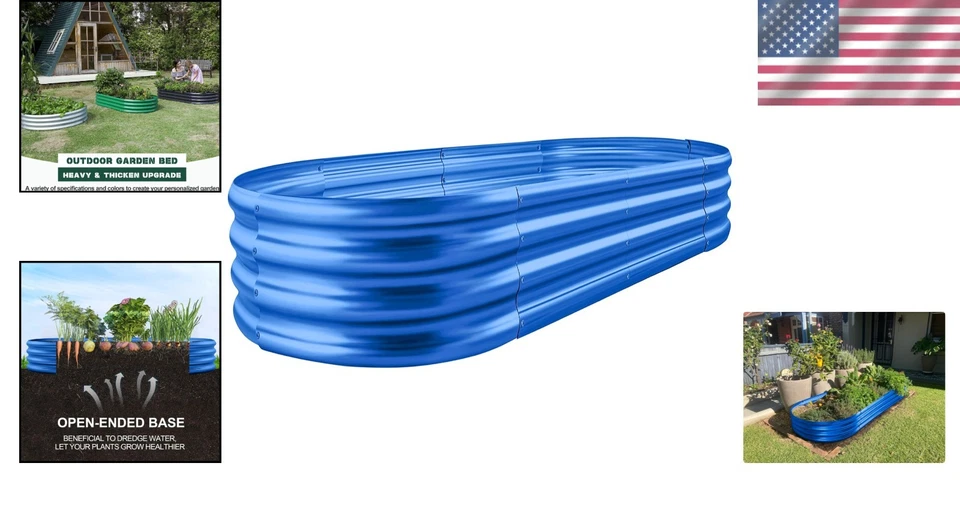 Galvanized Planter Box – 4x2ft Outdoor Raised Bed for Thriving Plants - Image 2 of 4