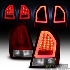 2008-2010 Chrysler 300c Red Clear Super-flux Led Tube Tail Lights Brake Lamps 2008-2010 Chrysler 300c Red Clear Super-flux Led Tube Tail Lights Brake Lamps
