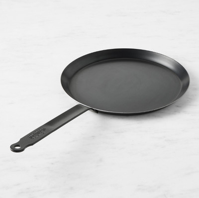 NWT de Buyer Blue Carbon Steel Crepe Pan 12'' New