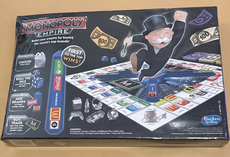 Juego de Mesa MONOPOLY Empire (Plata A4770). Nuevo sellado de fábrica (2014) Foto 2 de 4