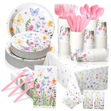 402 Pcs Wildflower Birthday Party Decorations Baby Bloom Spring Wildflower