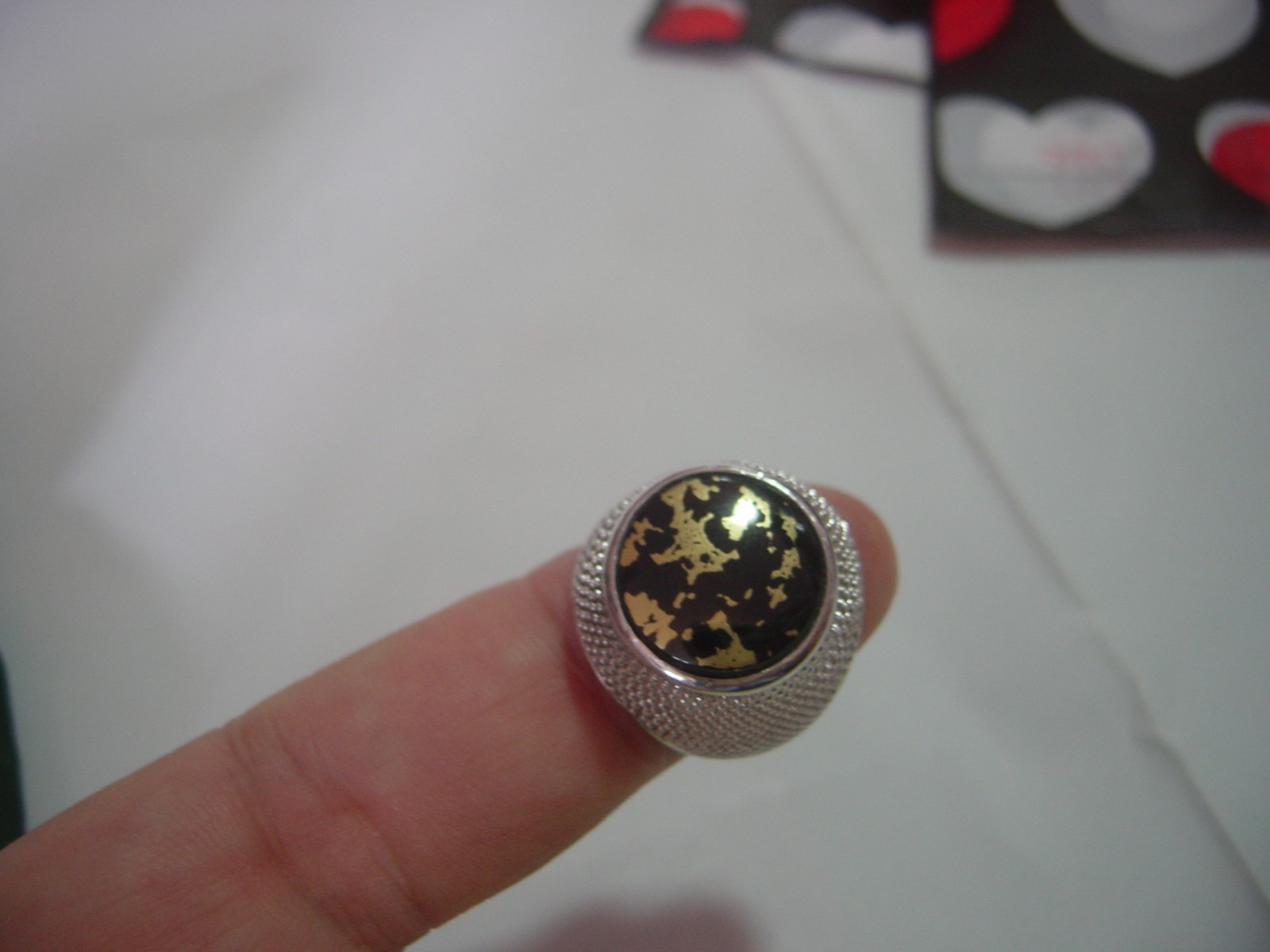 SOLID SILVER HEAVY RING-SUPERB GENUINE "NATURAL" … - image 17