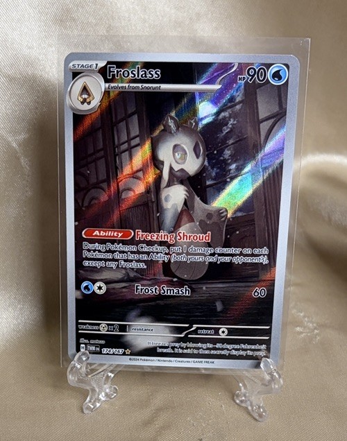 2024 Pokemon SV Twilight Masquerade TWM EN Froslass #174/167 NM Gold Star