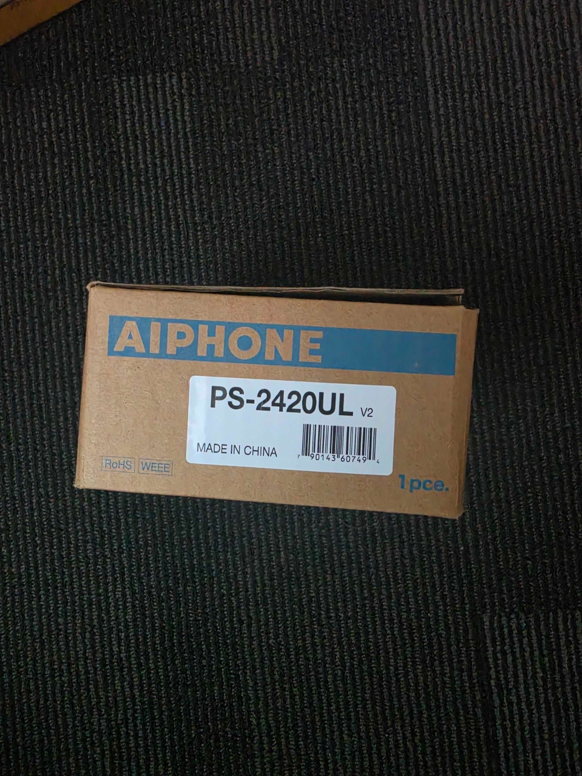 Aiphone PS-2420UL Power Supply – UL Listed – 24V DC, 2A Output, New, Unused