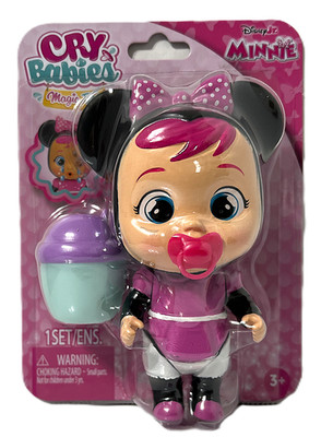 Cry Babies Magic Tears MINNIE MOUSE 4.5'' Doll with 2 Accessories Disney Jr. NEW