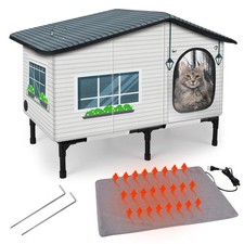 Outdoor Cat House Weatherproof - All-Season Insulated Cat Shelter for Stray
