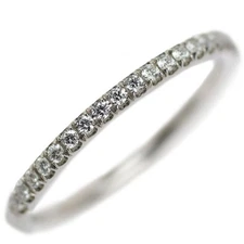 Harry Winston Pt950 Diamond Ring Micro Pave Half - Auth free shipping from Japan
