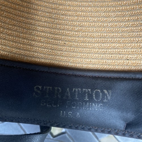 Stratton Self Forming Park Ranger Hat Size 67/8 w Hat Band, Eagle w W Logo - Picture 15 of 16