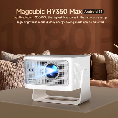 Magcubic HY350 Max Android 14 900ANSI Projector 8K 1080P Auto Foxus Wifi HDMI