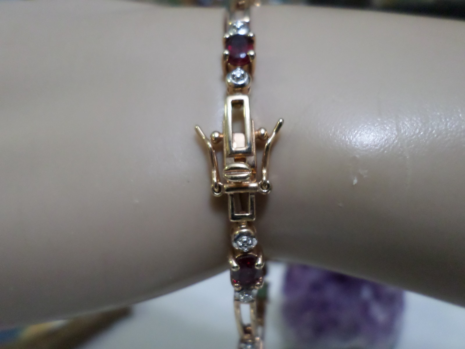 Sterling Silver Gold Over Emerald Ruby Sapphire T… - image 8