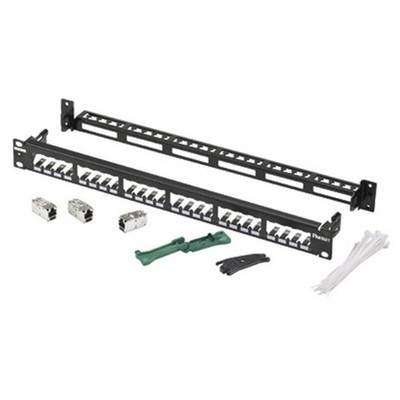 Panduit Patchpanel 482,6mm (19'') CP24WSBBK6TGBL Kupfer Patchpanel