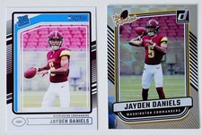 Lot Of 2 2024 Panini Donruss JAYDEN DANIELS The Rookies Rated Rookies TR-37 389