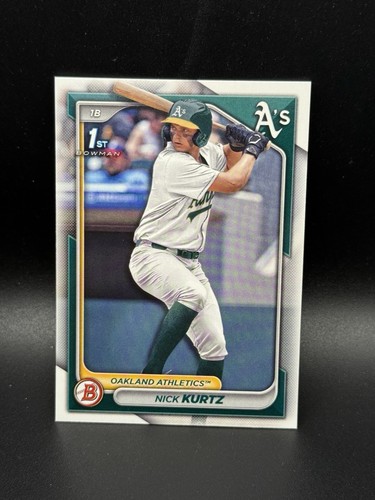 Nick Kurtz 2024 Bowman Draft 1st RC #BD-56 Oakland Athletics