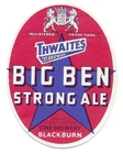 Beer Label: Daniel, Thwaites, Blackburn, Big Ben Strong Ale 84mm tall