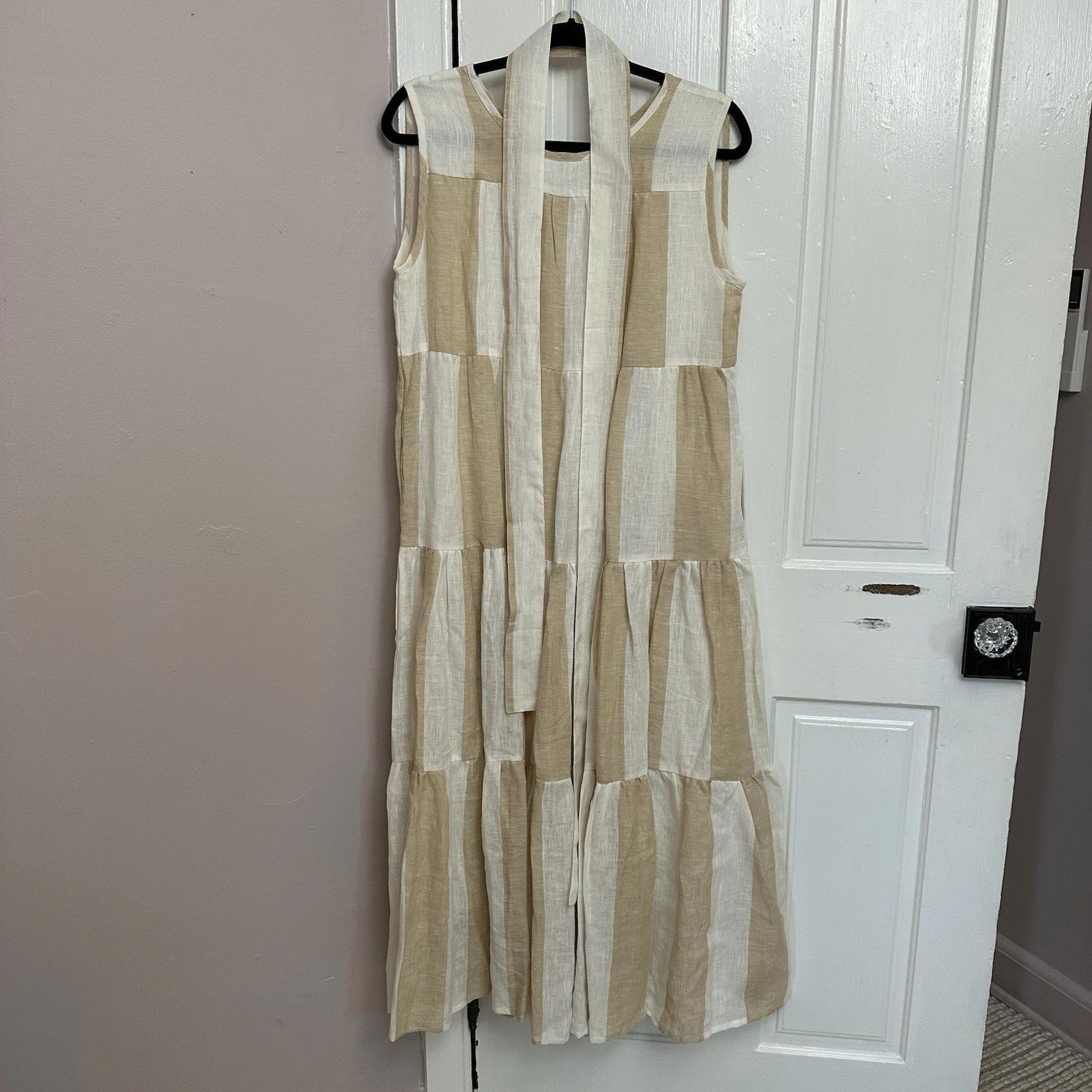 NWT   Laude the Label x Madewell   Tiered Maxi Dress in Tulum Stripe