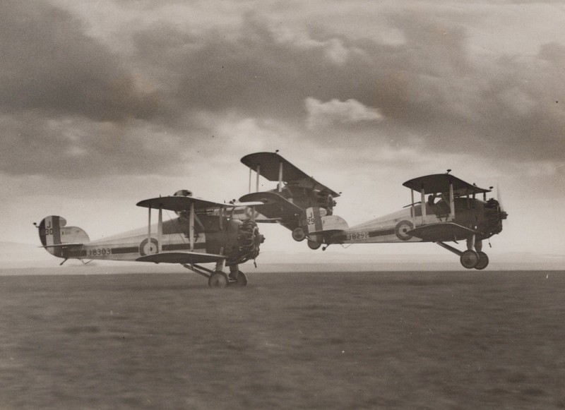 Hawker Woodcock RAF Squadron Takeoff Early Aviation 1926 - Original Press Photo