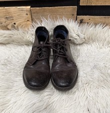 Johnston Murphy Men s Brown Leather Chukka Boots Size 10 Lace Up