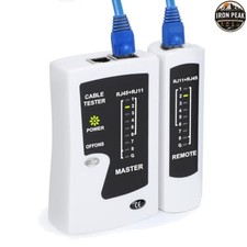 RJ45 Cable Tester RJ11 RJ12 Cat5e Cat6 Cat6a UTP Shield LED Remote
