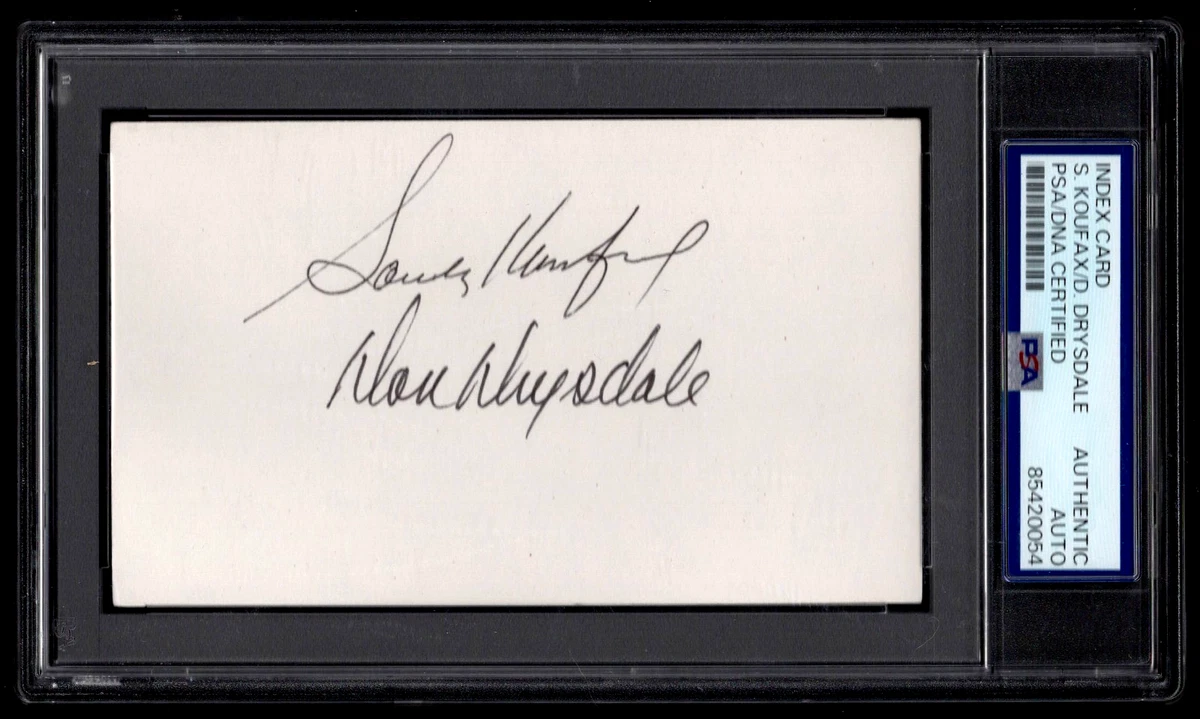 don drysdale autograph products for sale | eBay