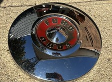 One Vintage Oem 1955 1956 Ford 10 12 Inch Dog Dish Hub Wheel Cover Rim Cap