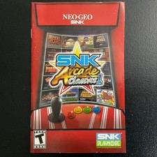 SNK Arcade Classics Vol. 1 PS2 PlayStation 2 Instruction Manual Only