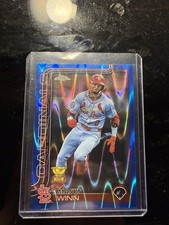 2025 Topps Chrome Masyn Winn Blue RayWave Refractor #244 /150 Rookie