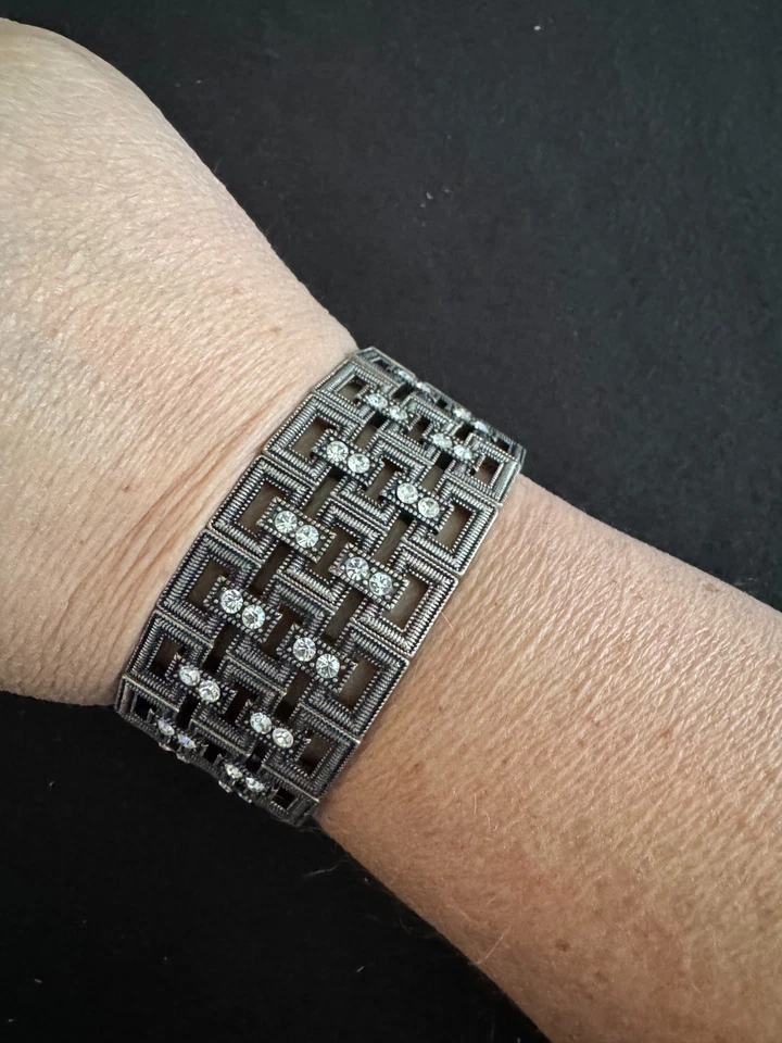 Pulseras Lia Sophia (7)/Bay Breeze, solerium, púrpura colgante, tono dorado, Art Deco Foto 2 de 4