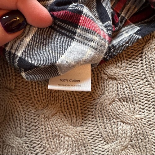 Hanna Andersson Plaid Cotton Flannel Button Down ~ 4 - Picture 8 of 12