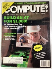 Technology Magazine Compute 1990 Apple Sierra Video Games NFL Microsoft Capcom
