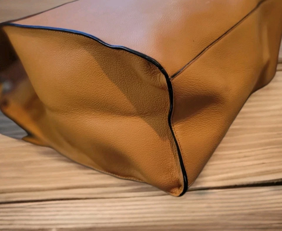 Bolso de hombro para mujer Rebecca Minkoff Kate Honey de cuero suave LNC Foto 4 de 4