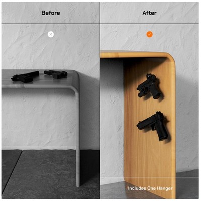 Secure In-Barrel Handgun Storage - Mountable Display