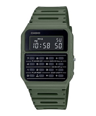 Uhr CASIO CALCULATOR CA-53WF-3BDF Taschenrechner Silikon Grun