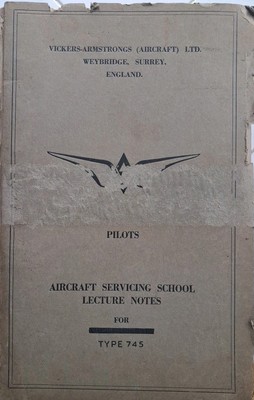 Vickers Viscount Type 745  Engineers  Notes-Aircraft Servicing School 1958