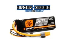 Spektrum SPMX24002S30 7.4V 2400mAh 2S Smart 30C LiPo Battery: IC3 Connector