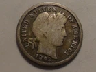1892-P NICE "BETTER DATE" BARBER 90% SILVER DIME LOW MINTAGE 12,121,245!!!!