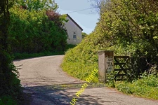 Photo A2 An access road to Westhay Farm,Trew Farm and other premises Cli c2014