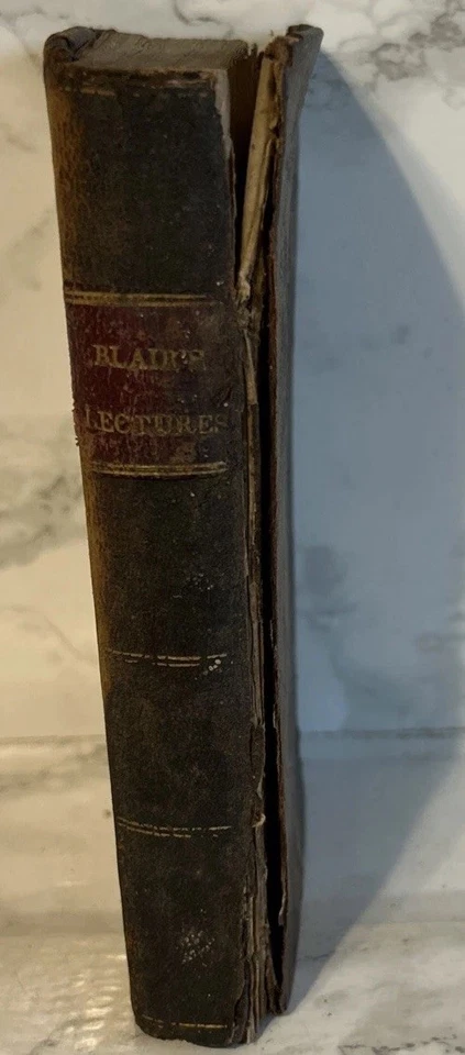 An Abridgement of Lectures on Rhetorick Hugh Blair Antique 1830 - Image 2 of 4