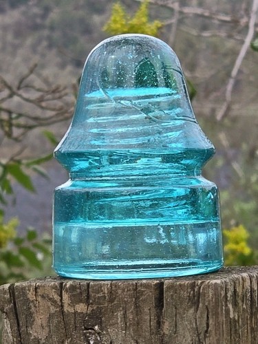 BLUE AQUA CD 133 No. 20 No Name Glass Insulator - Picture 18 of 22