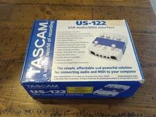 Tascam US-122 USB Audio MIDI Interface DJ Mixer 2-Channel Complete in box