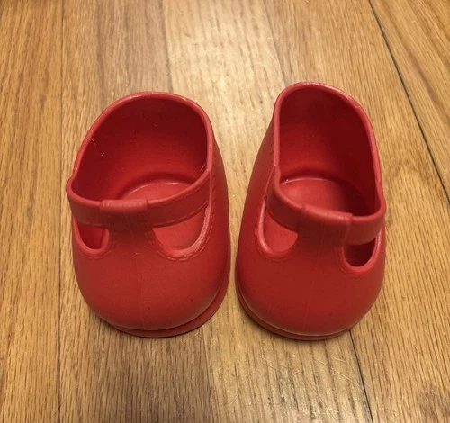 Vintage Cabbage Patch Kids Doll Red Mary Jane Buckle Shoes CPK