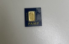 Pamp 1 Gram 9999 Fine Gold Lady Fortuna Bar In Assay Card 4388.70 per troy oz