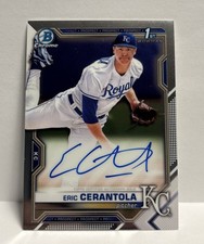 Eric Cerantola 2021 Bowman Draft Chrome Auto #CDA-EC - Kansas City Royals RC