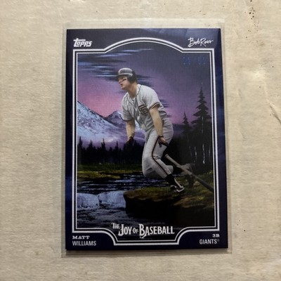 2025 Topps x Bob Ross Joy of Baseball Matt Williams Blue Auto #/50 Giants