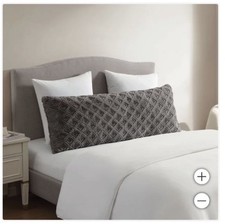 Faux Fur Body Pillow 20X54in-Grey Color