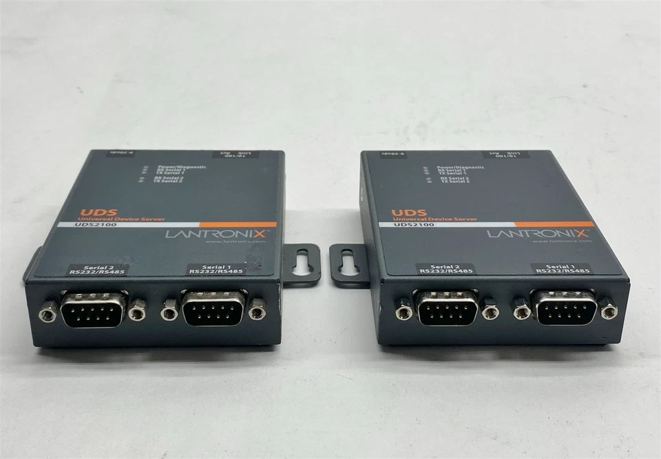Lantronix UDS2100 Serial Ethernet 2-Port Universal Device Server Lot 2 w/PS - Image 4 of 4