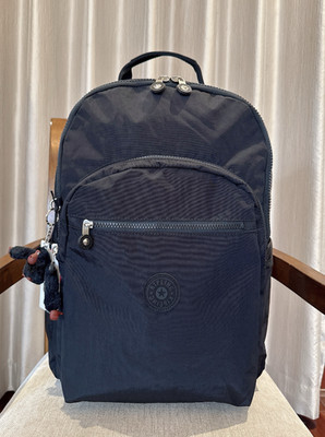 NEW Kipling Seoul Extra Large 17'' Laptop XL Backpack in Black 47cm H