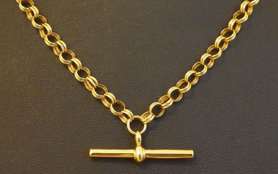 T Bar Double Belcher Link Necklace 