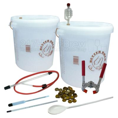 Deluxe Bierherstellungsset mit Flaschenverschluss Vollstarter 33L Homebrew Cider, Lager