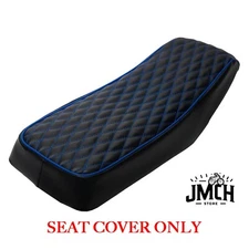 Blue Diamond Stitch Retro Mini bike Seat Cover for Monster Mega Moto MMB80 MM80
